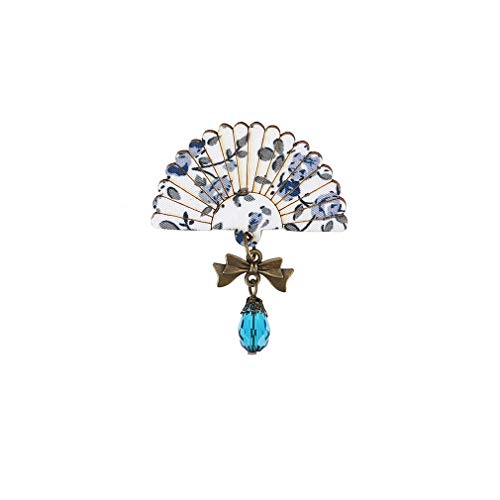 Faliya - Broche Forma Abanico Cuentas Lazo, 1#, As