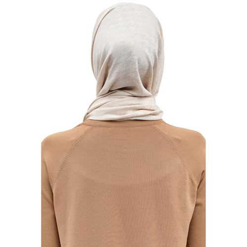 Hijab Scarf for Women, Houndstooth Pattern Elegant Modest Fashion, Premium Soft, Versatile Headscarf Shawl for Women, Luxury, Viscose & Acrylic Blend, Stone4