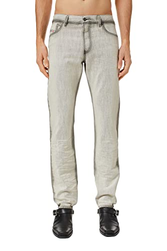 Diesel Pantalon droit gris clair - 1995 09C86 - Longueur : 32, gris, 33W x 32L