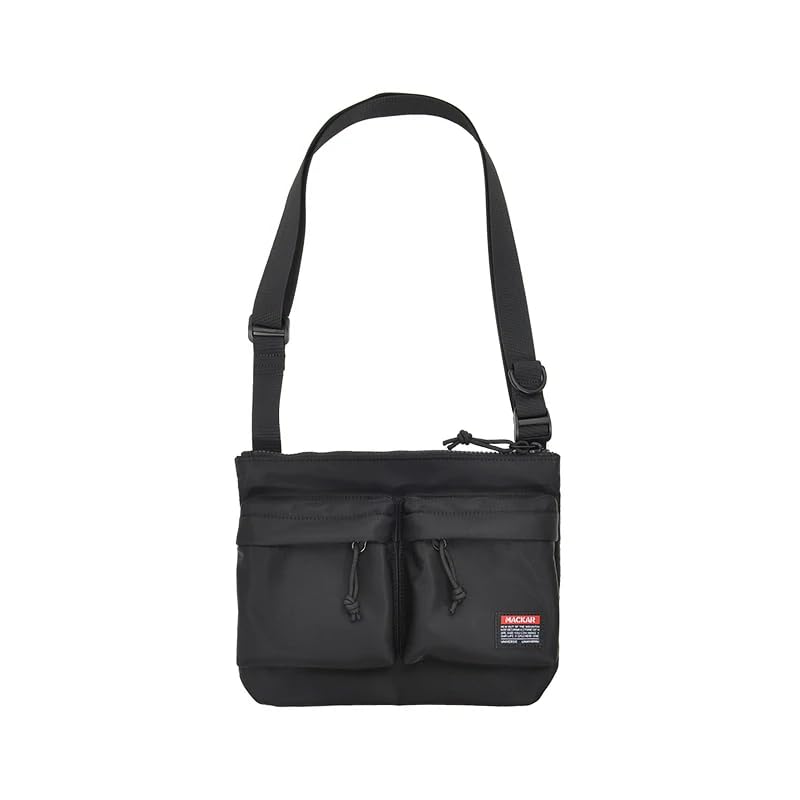 Sac à bandoulière homme en nylon noir idéal pour vos vacances et loisirs quotidiens