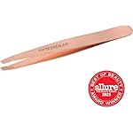 Tweezerman Stainless Steel Slant Tweezer - Eyebrow Tweezers for Women and Men (Rose Gold) - Image 5