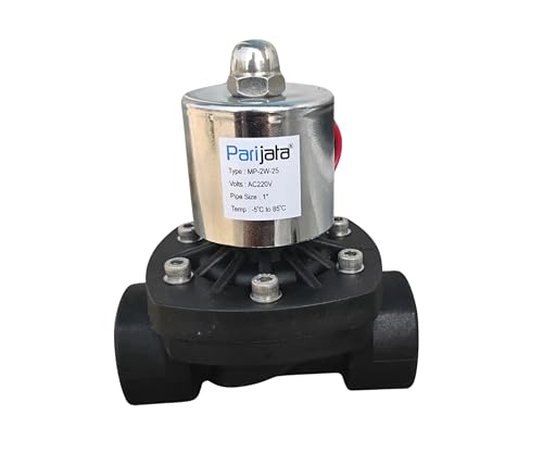 Parijata 1 inch Water Solenoid Valve 230Volts ac for commercial use, Normally closed type electric solenoid valve (1 INCH) with 6 months warranty