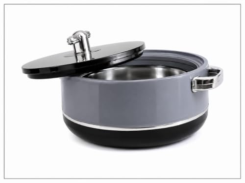 Image of Deluxe Decor Inner Stainless Steel Insulated Casserole Thermoware Casserole (Black)