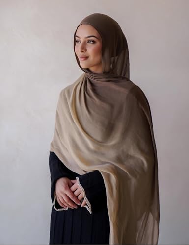 Ombre Modal Hijab Scarf for Women Muslim, Soft Lightweight Headscarf2
