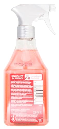 Astonish Disinfectant Spray, Ready to Use, Virus and Germ Killing, Bouquet Blooms, 3 X 550ml