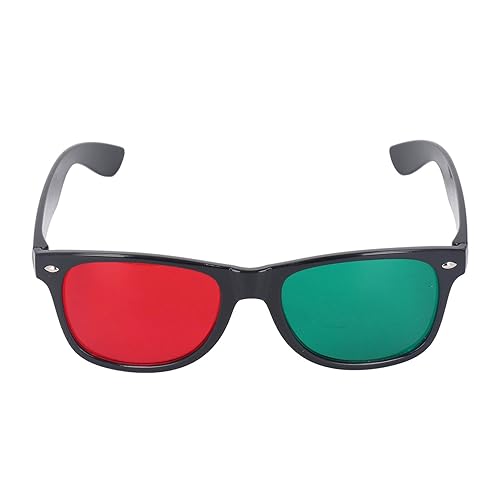 Rot-grüne Feste Vektogramme, Rot-grüne Feste Tranaglyphe mit Brille, Rot-grüne Stereotest-Vektogramme, Konvergenz-Insuffizienz-Augentrainings-Low-Vision-Testdiagramm mit Brille