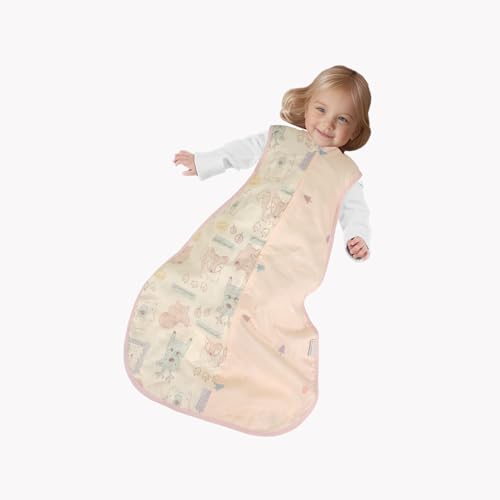 Image of Baby Sleep Sack Muslin Cotton 24-36 Monthes Lightweight Large Wearable Blanket 0.5 Tog Swaddle Toddler Sleeping Bag Sleeveless Purple Kids 2 3T Soft Summer Breathable Vest Nursery Child Bag