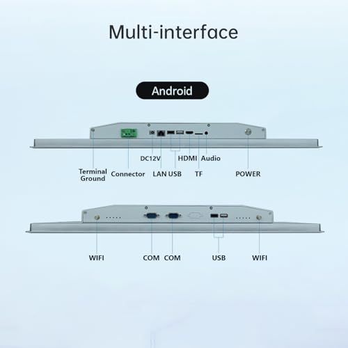 Image of 23.8-Inch Touchscreen Monitor,Ratio 16:9 Embedded Industiral Touch Screen Tablet with IP65 Front,WiFi & BT,Android 11 RAM 4G & ROM 32G Suitable for kiosks /Automation /ATM