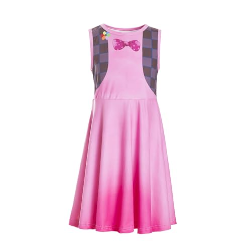 Ruikajia Bing Bong Costume Bing Bong Running Costume Bing Bong Cosplay Costume Halloween Dress 10 Years Pink