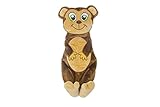 Outward Hound Squeakimals Plush Small Dog Squeaky Toy, Monkey, 5 unique noisemakers