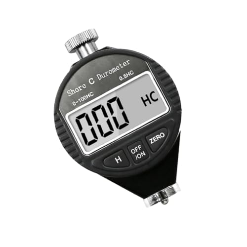 Shore a LCD Meter Digital Durometer Scale Tire Hardness Tester Quick Durometer Digital Display Durometer Tester LCD Durometer Shore a Durometer Digital Hardness Tester Black MUCKLILY
