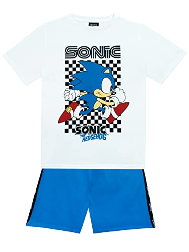 Sonic The Hedgehog Ensemble T-Shirt et Short Garçons Kids Gaming Outfit Bleu 4-5 ans