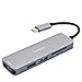 Produktbild Enisina USB C Adapter, 5 Port USB C Hub mit 4K HDMI für MacBook Pro & Air/Lenovo/Dell/Huawei/Microsoft Surface Book/Samsung Galaxy/ChromeBook Pixel und Mehr Typ C-Geräten