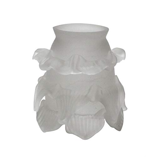 Image of Hand Blown Rose Petal Skirt Shade with 2 1 /4 inch Fitter and Satin Finish
