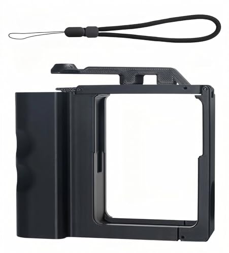 For DJI Osmo Nano用 カメラグリップ カメラアクセサリー 3Dプリント ストリートグリップ Vlogホルダー コンボ カメラホルダー 安全で持ち運びに便利 軽量&耐久性 延長ハンドル ストリート写真 VLOG 撮影 手持ちブラケット アクセ