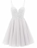 Plus Size Homecoming Dresses 2024 Tulle Prom Dresses A Line DAMA Dresses for Quinceanera White Size 16
