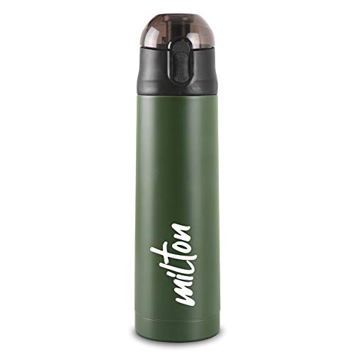 Milton New Crown 900 Thermosteel Water Bottle 750 ml with One Tou...