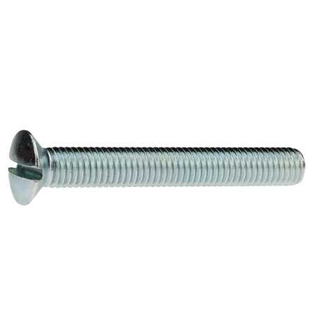 Reidl Linsenkopfschrauben mit Schlitz 4 x 8 mm DIN 964 4.8 galv. verzinkt farblos 2000 Stück