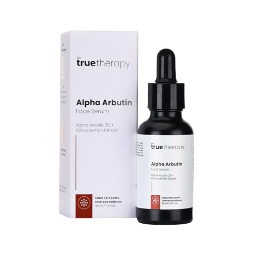 Image of The True Therapy 2% Alpha Arbutin Serum - Helps Reduce Pigmentation, Dark Spots, Blemishes, Acne Marks & Tanning - Citrus Limon Extract - 30 ml