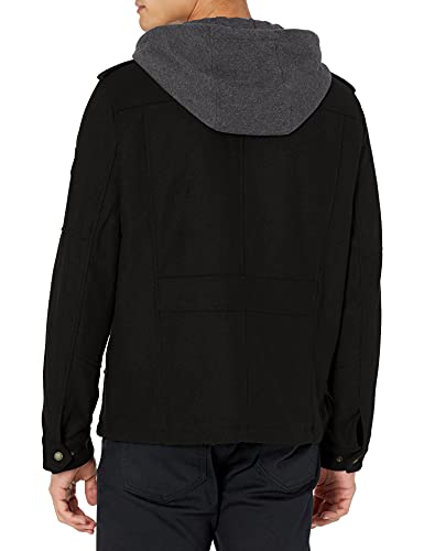 Levi's Men's Wool Blend Hooded Military Jacket3