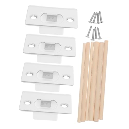 OSALADI 2 Sets Stainless Steel Door Strike Plate Security Latch Strike Door Reinforcement Plate with Screws for Exterior Deadbolt Heavy Duty Residential Use