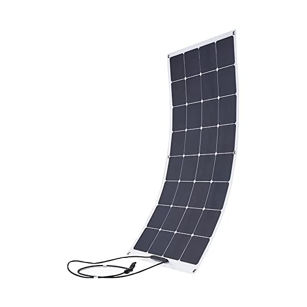 edi-tronic Solarmodul Solarpanel Solarzelle 100 Watt flexibel Photovoltaik PV Wohnmobil Boot Camping