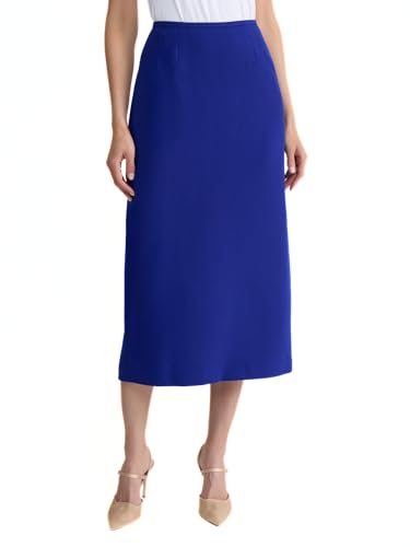 Kasper Women's Stretch Crepe Long-Length Column Skirt