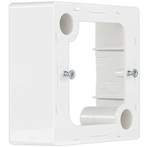 REV Quadro Aufputz Gehäuse als Adapter für Unterputzschalter und Steckdosen, Weiss, Aufputzgehäuse
