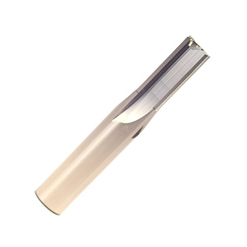 Image of Drill America CBD 5 /16 inch Carbide End Mill 4 Flute 13 /16 inch Flute Length 2-1 /2 inch Overall Length Uncoated (Bright) Single End Straight Flute