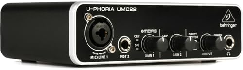 BEHRINGER �x�����K�[ �}�C�N�v���A���v���� USB�I�[�f�B�I�C���^�[�t�F�C�X UMC22