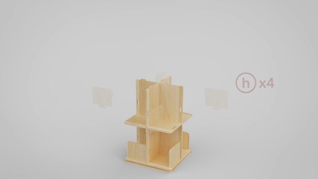 Amazon.com: Monläurd® 100% Birch Rotating Bookshelf for Kids, 360