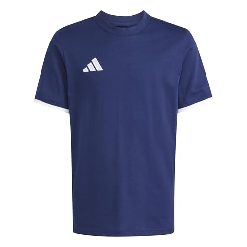 Image of adidas Unisex Kids Entrada26 Kids Shirt, Team Navy Blue 2/White, 7-8 Years