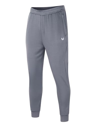 NORTHYARD Men's Athletic Running Joggers Lightweight Workout Gym Pants Jogging Pants Mesh Sweatpants Smokegrey M