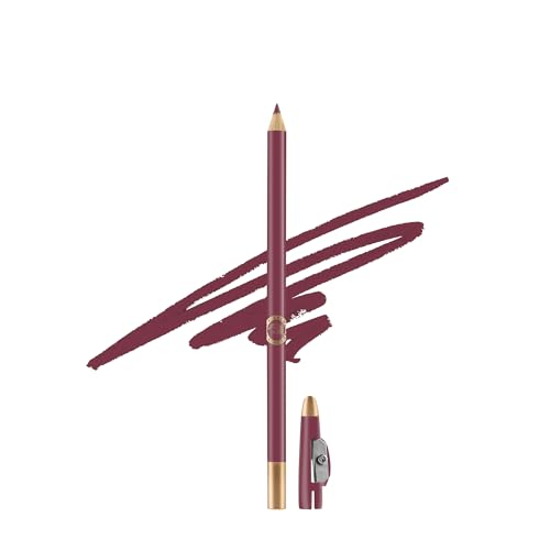 Image of Colors Queen Matte Eyeliner & Lip Liner Enriched with Vitamin A & E | Smooth Application | Highly Pigmented | Long Lasting Lip Liner Pencil with Inbuilt Sharpener (10 - Wine)