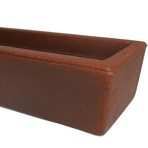 Jardineira Para Plantas 80cm Floreira De Polietileno Marrom