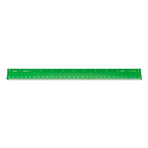 Image of Alumicolor 12-inch Aluminum Engineer Hollow Scale for School, Office, Art and Drafting, 12IN, Green