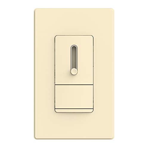 ❤ Crazy Deals ELEGRP Slide Dimmer Switch for Dimmable LED, CFL and Incandescent Light Lamp Bulbs, Single Pole or 3-Way, Full Control with Preset, Rocker Paddle, Wall Plate Included, UL Listed, 1 Pack, Light Almond ❤ Crazy Deals ELEGRP Slide Dimmer Switch for Dimmable LED, CFL and Incandescent Light Lamp Bulbs, Single Pole or 3-Way, Full Control with Preset, Rocker Paddle, Wall Plate Included, UL Listed, 1 Pack, Light Almond