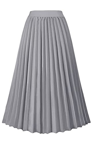 Gray Midi Skirt