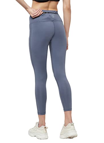 Image of TRUEREVO Sports Leggings for Women-Stretch Dryfit High Waist 7 /8th Gymwear Pants with Back Zipper Pocket-Quick Dry Activewear-Training Tights- for Yoga, Sports, Gym, Workout and Running