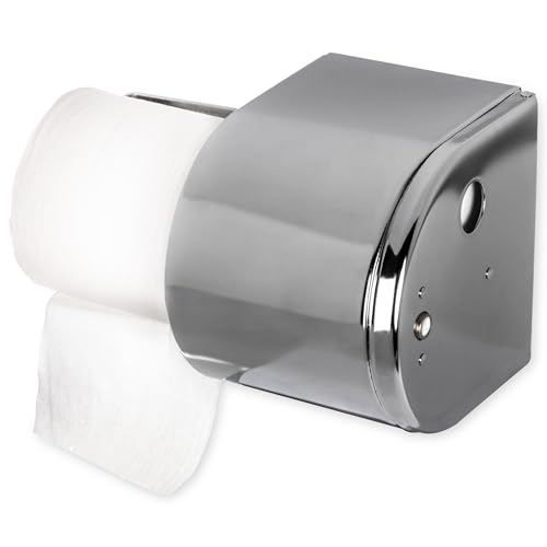 Dispensador de pañuelos de papel San Jamar R1500XC cromado para baño