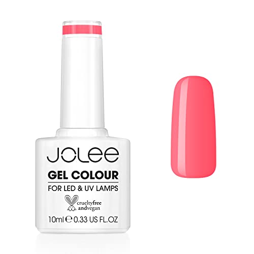 JoLee Nail Gel Polish 10ml [Sweet Candy] UV/LED Soak-Off Nail Art Manicure Pedicure for Professional, Salon & Home Use [Pink Range] - Long Lasting & Easy to Apply - Vegan & Cruelty Free