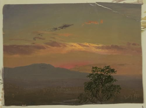 Posters et art mural paysage au coucher du soleil Hudson Ny vintage 60x90cm