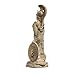 Athena with Owl Medusa Holding Shield Greek Goddess Alabaster Statue Gold 6.69