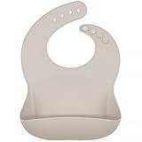 ✅ AJUSTE PERFECTO ☝👶 Los baberos silicona bebe están diseñados con botones en el cuello redondeados integrados para un ajuste cómodo y adecuado a la edad del niño. Puede utilizarlo como babero BLW, ya que es idóneo para la alimentación bebe en cualquier etapa.