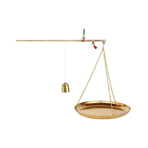 Lcjtaifu Balanza de Cocina Balanzas Tradicionales Balanzas de Cobre pequeñas de Estilo...