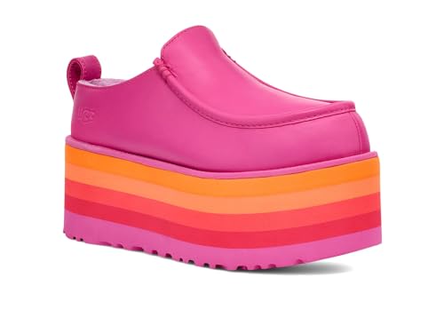 UGG Unisex URSEEN Platform Slipper, Raspberry Multi, 6 US Men