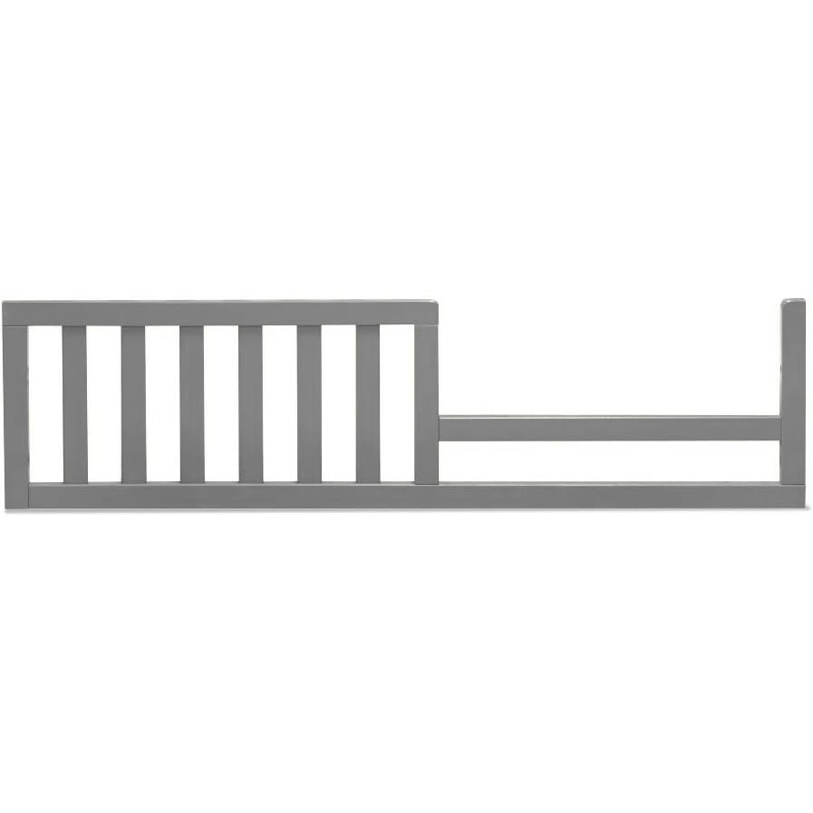 Toddler Bed Safety Guard Rail for Sorelle Convertible Cribs - Solid Wood Rail for Convertible Crib to Toddler Bed Conversion - Safety Bed Rail for Children (Model #148, Gray)