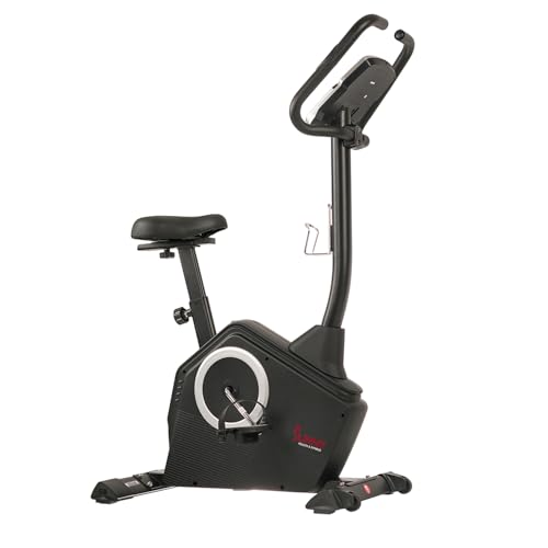 Sunny Health & Fitness Upright Exercise Bike with Electromagnetic Resistance,