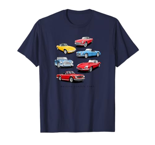 British Classic Sports Car Collection T-Shirt
