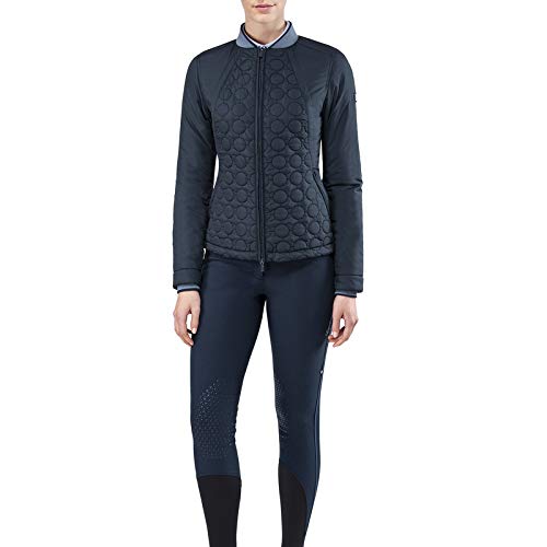 Veste femme bleu foncé Equiline veste d'équitation cintrée et vêtement de concours